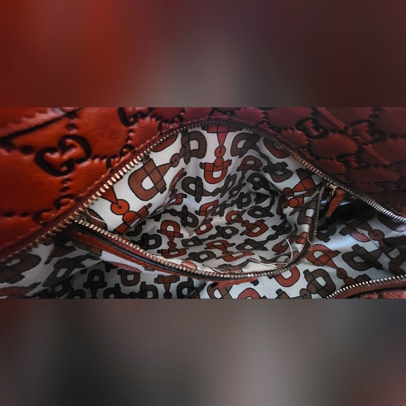 Authentic Gucci Guccissima Medium Tote Bag Dark Brown - Picture 4 of 15